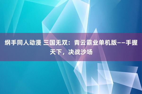 纲手同人动漫 三国无双：青云霸业单机版——手握天下，决战沙场
