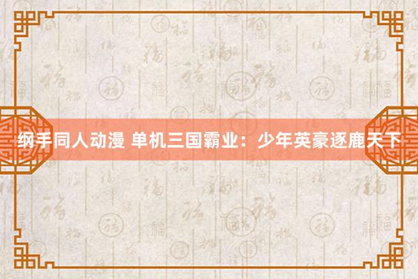 纲手同人动漫 单机三国霸业：少年英豪逐鹿天下