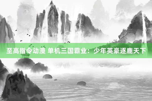 至高指令动漫 单机三国霸业：少年英豪逐鹿天下